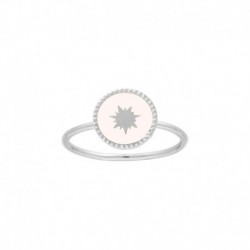 BAGUE AGT MEDAILLE ETOILE BLANCHE