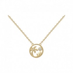 COLLIER 42CM P.OR CERCLE PAYSAGE PLAGE CZ