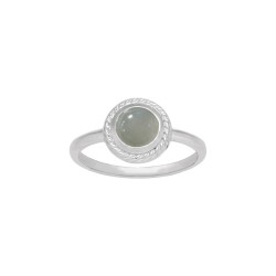 BAGUE AGT 1 CAB JADE VERTE